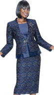 Lily & Taylor Jacquard Skirt Suit – Style 4956