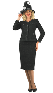 Lily & Taylor Light Jacquard Skirt Suit – Style 4805