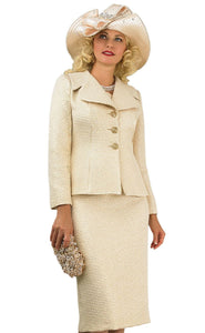 Lily & Taylor Light Brocade Skirt Suit – Style 4921