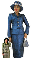 Lily & Taylor Light Jacquard Skirt Suit – Style 4920