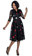 Terramina Black Floral Skirt Suit – Style 7847