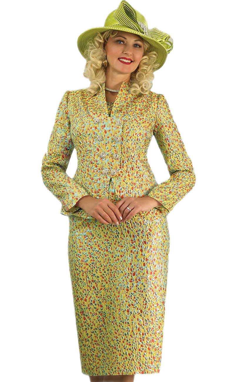 Lily & Taylor Light Jacquard Skirt Suit – Style 4919
