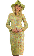 Lily & Taylor Light Jacquard Skirt Suit – Style 4919