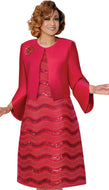 Dorinda Clark Cole 310002-RED-IH Womens Church Dress